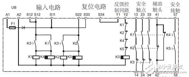 安全繼電器工作原理、接線圖、使用方法